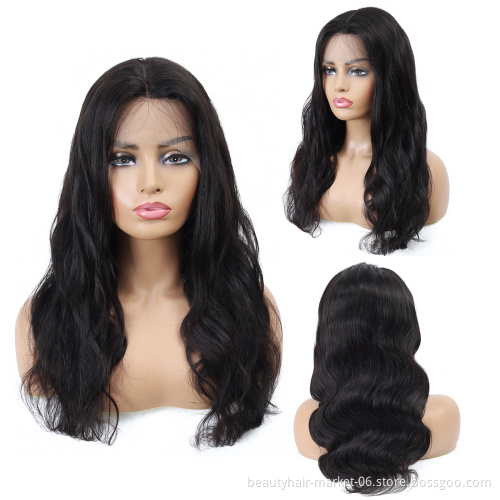 Cheap 100% Natural Human Hair Body Wave  Front Lace Wigs U Part Human Hair Lacefront Wigs with Baby Hair Frontal Lace Women Wig